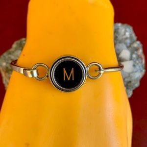 M typewriter key bracelet